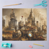 Papier Mousseline Steampunk City (Artisanat)
