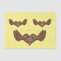 Steampunk Coeur ailé avec engrenages Thunder_Cove