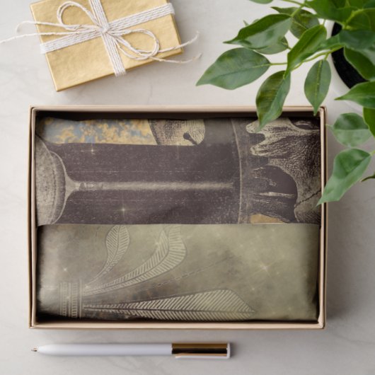 Papier Mousseline SteamPunk-crâne-papillon-papillon Mousseline (Cadeau)