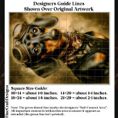 Papier Mousseline Steampunk Dachshund Dog Aviator EP7R Decoupage