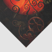 Papier Mousseline Steampunk, dame merveilleuse de steampunk pendant (Détail)