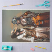 Papier Mousseline Steampunk Dames Duo Entraîneurs et Grooves Découpa (Artisanat)