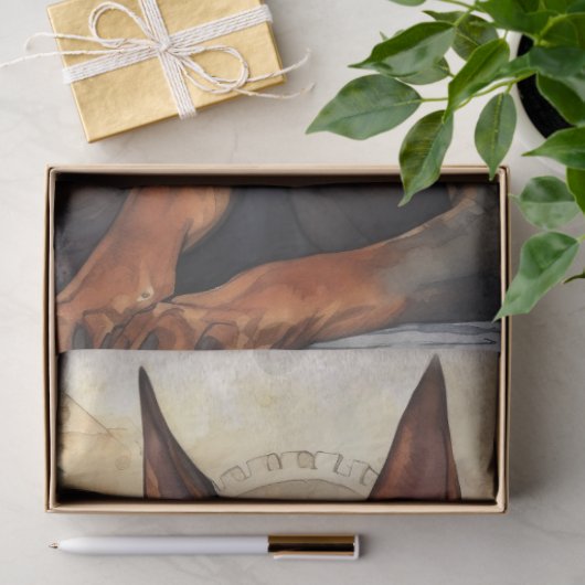 Papier Mousseline Steampunk Doberman 5 papier découpage (Cadeau)