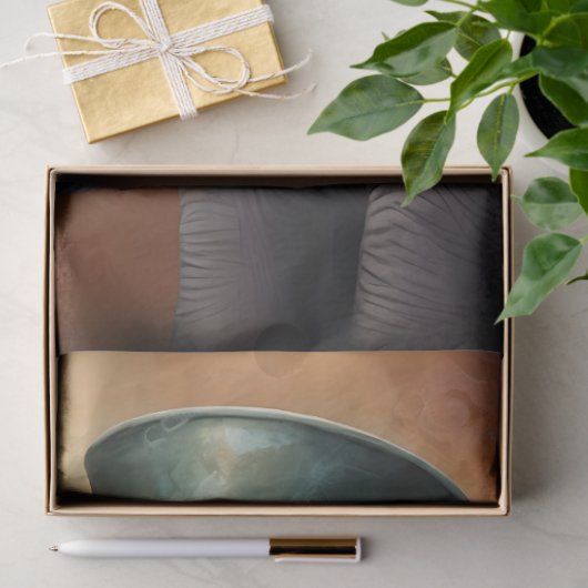 Papier Mousseline Steampunk Elephant 1 papier découpage (Cadeau)