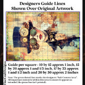 Papier Mousseline Steampunk Femme Collage Portrait DJ9LF Decoupage