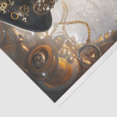 Papier Mousseline Steampunk Femme Mécanique Éléments Découpage (Détail)