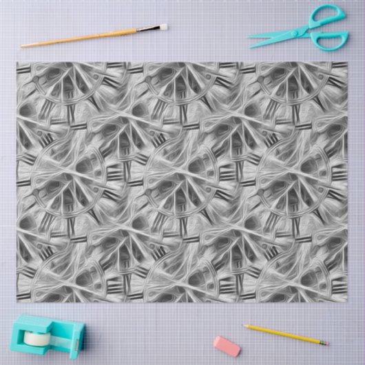 Papier Mousseline Steampunk Fractal (Artisanat)