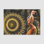 Papier Mousseline Steampunk Fractal Imaginaire belle femme (Recto)