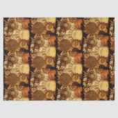 Papier Mousseline Steampunk Gears Decoupage Papier de tissus (Recto)