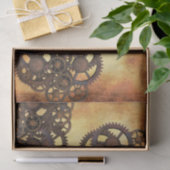 Papier Mousseline Steampunk Gears Industrial Vintage rouillé (Cadeau)