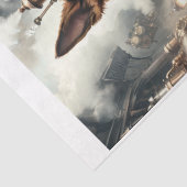 Papier Mousseline Steampunk German Sheepdog dans un four (Détail)