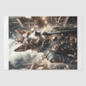 Papier Mousseline Steampunk German Sheepdog dans un four (Recto)