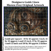 Papier Mousseline Steampunk Girl Dark Mousseline Faux Mosaic 028