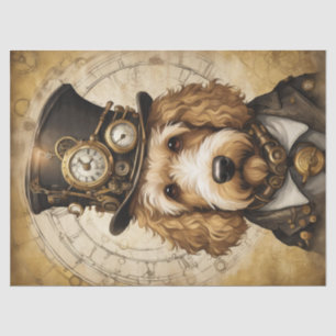 Papier Mousseline Steampunk Golden Doodle : Découpage fantaisiste