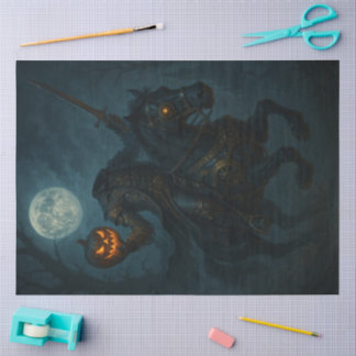 Papier Mousseline Steampunk Gothic Horror Headless Horseman