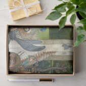 Papier Mousseline Steampunk Gothique Scarab Beetle Découpage (Cadeau)