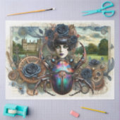 Papier Mousseline Steampunk Gothique Scarab Beetle Découpage (Artisanat)
