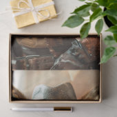 Papier Mousseline Steampunk Gunslinger Fox Decoupage (Cadeau)