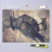 Papier Mousseline Steampunk Halloween Corw Raven (Artisanat)