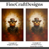 Papier Mousseline Steampunk Halloween Jack-o'-lantern F3 Découpage