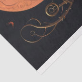 Papier Mousseline Steampunk Holloween Ghoul avec patch citrouille (Détail)