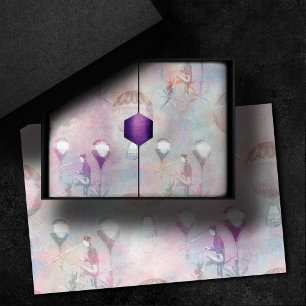 Papier Mousseline Steampunk Hot Air Vintage