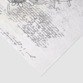 Papier Mousseline Steampunk Industrial Blueprint Style M8 Decoupage (Détail)