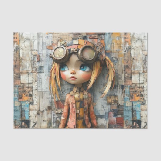 Papier Mousseline Steampunk Kids IV (Recto)