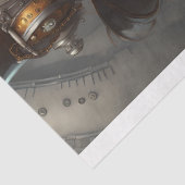 Papier Mousseline Steampunk Lace Woman decoupage (Détail)