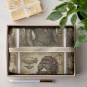 Papier Mousseline Steampunk Ladies decoupage for Small projects (Cadeau)