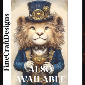 Papier Mousseline Steampunk Lion & Gold Trophée AS2 Découpage