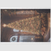 Papier Mousseline Steampunk magnanimous Christmas tree family room (Recto)