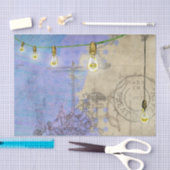 Papier Mousseline Steampunk Mécanique Edison Light Bulb Architect (Artisanat)