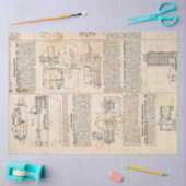 Papier Mousseline Steampunk mécanique série de conception #1 (Artisanat)