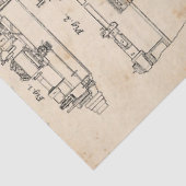 Papier Mousseline Steampunk mécanique série de conception #1 (Détail)