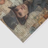 Papier Mousseline Steampunk Média mixte avec un homme victorien (Détail)