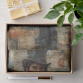 Papier Mousseline Steampunk Média mixte avec un homme victorien (Cadeau)