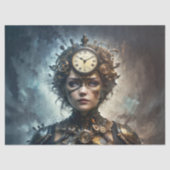 Papier Mousseline Steampunk Muse Decoupage (Recto)