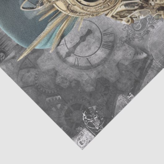 Papier Mousseline Steampunk Parrot (Détail)