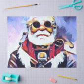 Papier Mousseline Steampunk Père Noël - Meiya Styled (Artisanat)