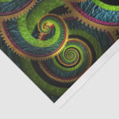 Papier Mousseline Steampunk - Plutôt un paon (Détail)