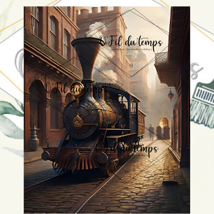 Papier Mousseline Steampunk Post Apocalyptic Cities Decoupage v5