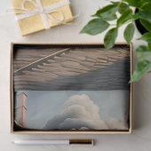 Papier Mousseline Steampunk Post Apocalyptic Cities Decoupage v6 (Cadeau)