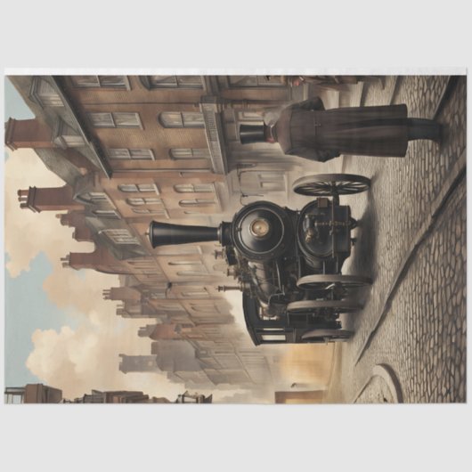 Papier Mousseline Steampunk Post Apocalyptic Cities v13 (Recto)