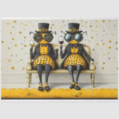 Papier Mousseline Steampunk Queen Bees + Vin AM7 Découpage (Recto)