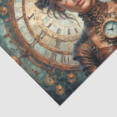 Papier Mousseline Steampunk Queen of Time and Watches (Détail)