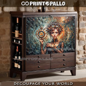 Papier Mousseline Steampunk Queen of Watch et Time Dimension