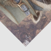 Papier Mousseline Steampunk Raccoon (Détail)