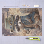 Papier Mousseline Steampunk Raccoon (Artisanat)