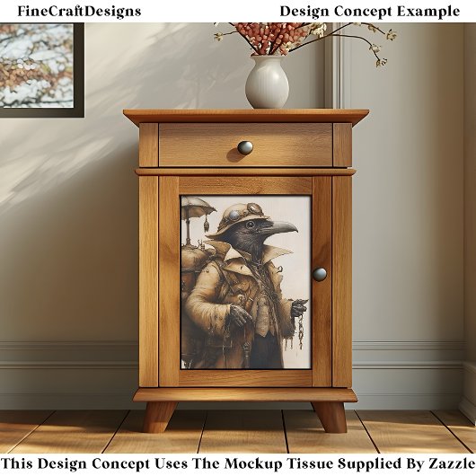 Papier Mousseline Steampunk Raven Explorer Adventurer EG7R Découpage